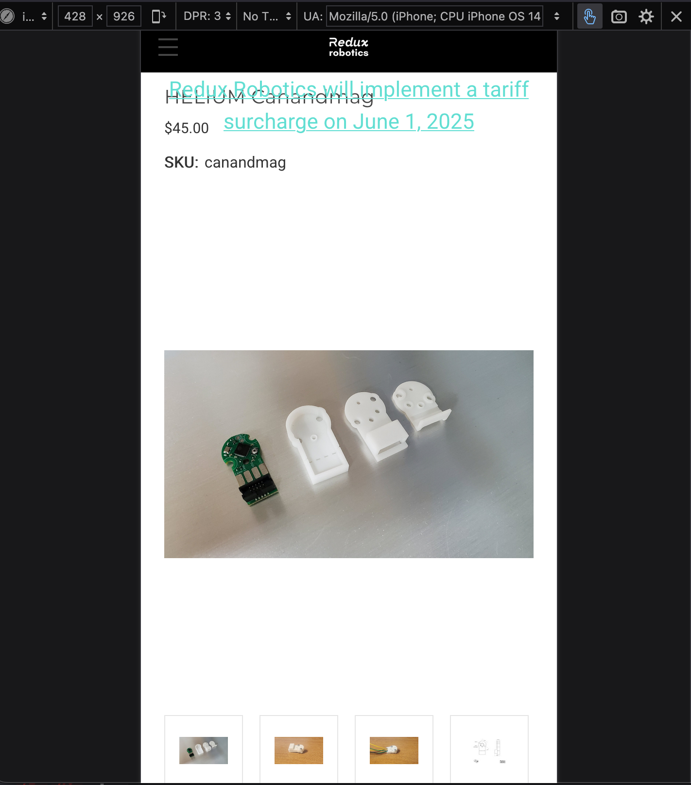 A screenshot of the old site on mobile. Text is clipping into other text, and it is very hard to read